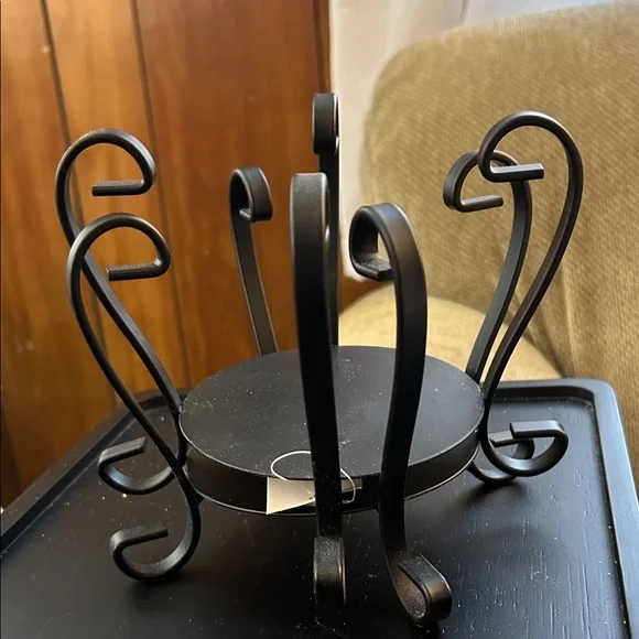 Yankee Candle Elegant Black Metal Large Jar Holder set of 2 - Picture 5 of 6